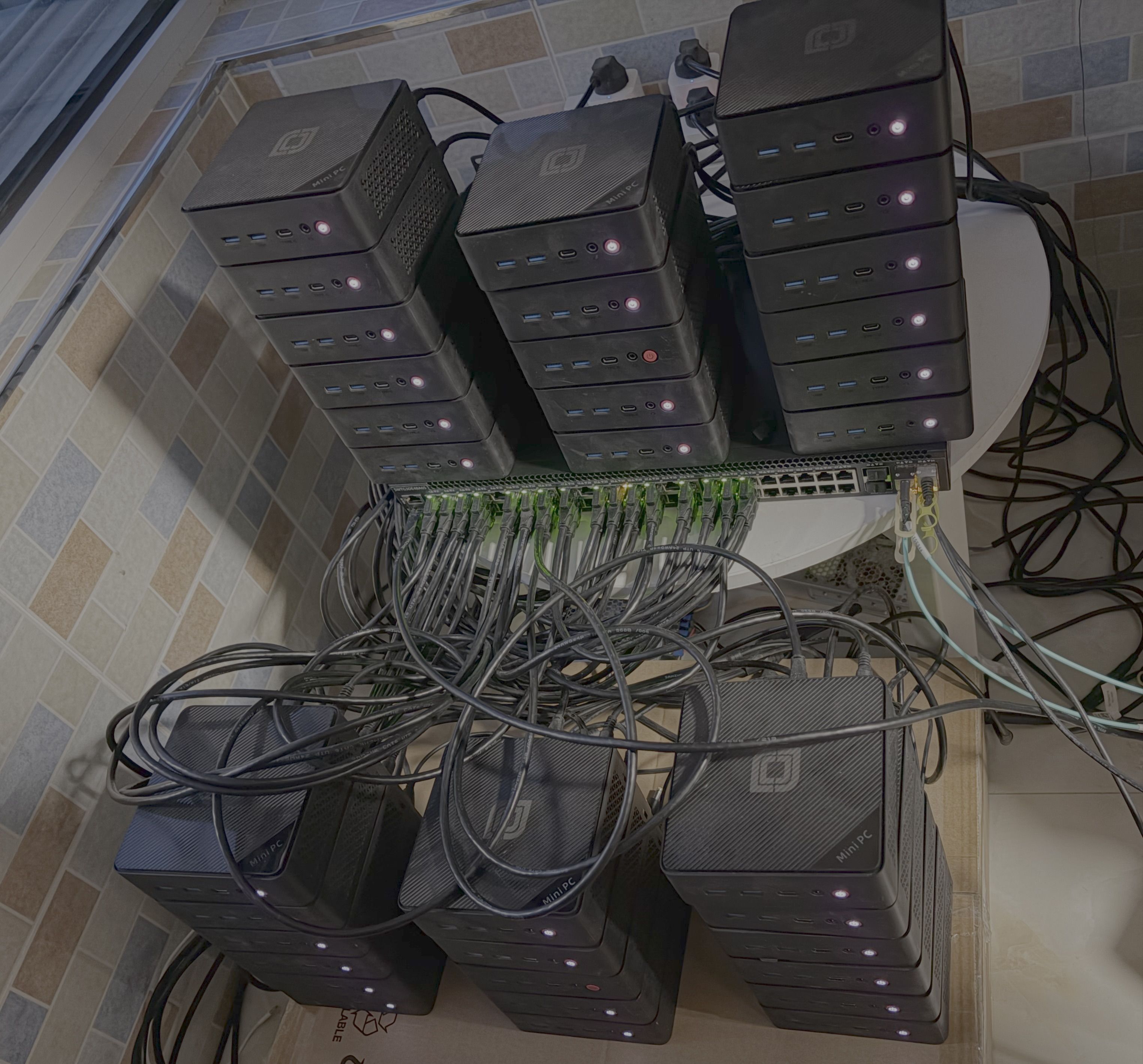 4 组鸭子集群物理布局